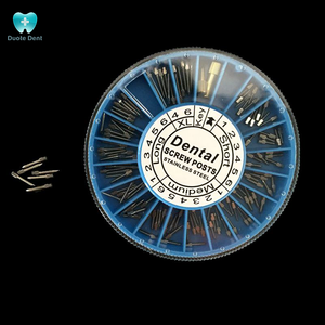 วัสดุฝังรากฟันเทียมหมุดสกรูหัวทันตกรรมชุบทอง - Product Image 3