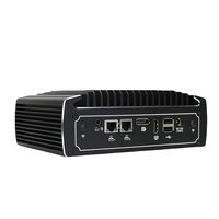 Komputer Box Industri Profesional OEM ODM Embedded I7 Mini PC Quad Core Win 10 Casing Aluminium Alloy 16GB DDR4 Ready Stock