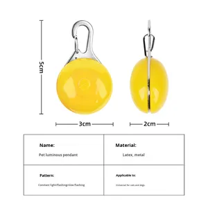 Evcil Hayvanlar İçin Kaybolma Önleyici LED Metal Kolye Su Geçirmez Nem Önleyici Ayarlanabilir Yanıp Sönen Uyarı Lambası Gece Lambası Kediler ve Köpekler İçin Evrensel - Product Image 3