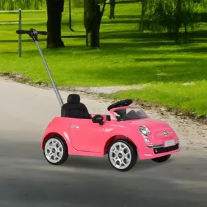 Fiat Ride-On per bambini spingere l'auto con musica elettrica a 4 ruote girello per bambini di 2-4 anni incoraggia il gioco e il divertimento - Product Image 3