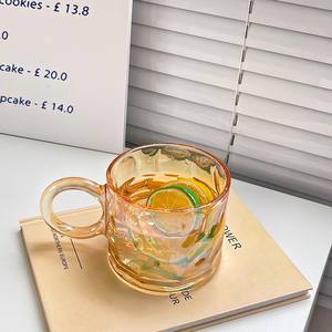 Verre à eau INS Wind Breakfast Cup, design élégant, avec poignée en forme de tulipe, 300 ml, écologique, 6 couleurs, pour la maison et le bureau - Product Image 6