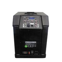 Enceinte colonne DJ compacte entièrement en plastique avec modes DSP multiples, idéale pour les salles de culte, les banquets et les événements en direct sur site