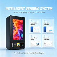 Distributeur automatique commercial en métal avec écran tactile de 32 pouces, option de personnalisation de la marque pour bars et discothèques, gestion à distance cloud, flexible