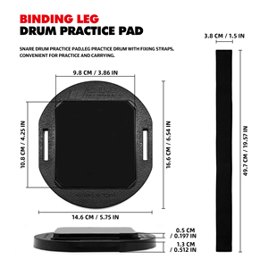 JBK 10 Inch <strong>Practice</strong> Percussion Silicone Rubber Snare <strong>Pad</strong> Drumming Drum <strong>Practice</strong> <strong>Pad</strong> Kit - Product Image 6