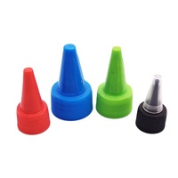 Bouchon souple en plastique à visser de haute qualité, vente directe usine, pour bouteille, avec buse pointue pratique et fonction de pression