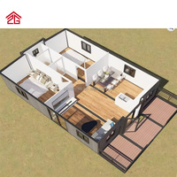 Maisons préfabriquées pliables extensibles / Conteneur de vie pliable de 40 pieds / Cabine extensible Maison de conteneur pliable Allstar Moderne