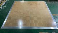 Plancher de danse portable en bois de teck, diamètre 7m, modèle GS, GSDFW, certifié TUV, pour mariages, fêtes, présentoirs en treillis, utilisation intérieure/extérieure
