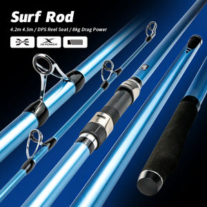 Canne à Pêche Surf Casting Carbone "Factory Sea" 4,2 m 14 et 15 Pieds, Canne à Pêche Spinning pour le Surf en 3 Brins pour le Saumon - Product Image 1