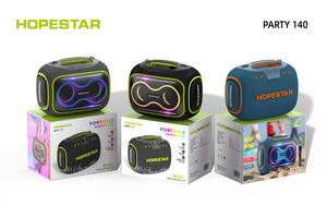 ลำโพงบลูทูธพกพา Hopestar Party Stereo <span class=keywords><strong>Box</strong></span> 140 80W กันน้ำ พร้อมไฟ LED แสดงจังหวะการเต้นรำ และไมโครโฟนไร้สาย 1 ตัว สำหรับงานปาร์ตี้และแคมป์ปิ้ง - Product Image 5
