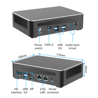 Mini PC para juegos I9 13900H I7 13700H 1360P, escritorio de oficina para el I5-1340P NUC 2 * DDR5 2 * PCIE4.0 2*2,5G LAN, Mini ordenador Gamer WiFi6
