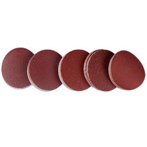 Red Aluminum Oxide Sandpaper <strong>3</strong>/4/5/6 Inch No Holes Round Sanding Disc P40-P1000 Grits <strong>Hook</strong> <strong>and</strong> <strong>Loop</strong> for Polishing Wood <strong>and</strong> Metal - Product Image 1