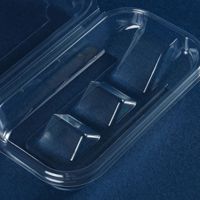 X102 Zhejiang Boîte d'emballage transparente anti-buée personnalisable pour rouleaux de gâteau, trapézoïdale, pour rouleaux de serviettes, boîte intégrée