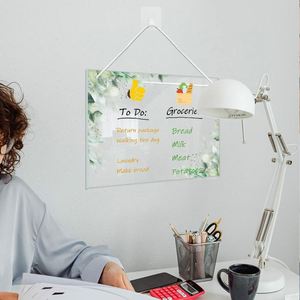Pizarra blanca colgante borrable, decoración, hoja planificadora semanal, notas, tablero de escritura acrílico - Product Image 2
