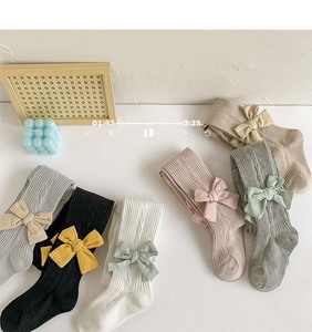 Pantimedias para <span class=keywords><strong>Niñas</strong></span>, Calcetines, <span class=keywords><strong>Leggings</strong></span> Tejidos Coloridos, Medias para Bebés Recién Nacidos con Lazo, Medias de Algodón para <span class=keywords><strong>Niñas</strong></span> - Product Image 6