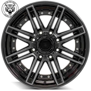 Rines Forjados de Aluminio 8x170 con Tapas Centrales Flotantes Acabado Negro para Mustang Chevrolet Camaro <span class=keywords><strong>Chevelle</strong></span> Silverado - Product Image 2