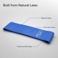 Ensemble de bandes de résistance en latex naturel antidérapantes et écologiques, bandes d'exercice en boucle, bandes de résistance codées par couleur pour la maison, la salle de sport et le yoga