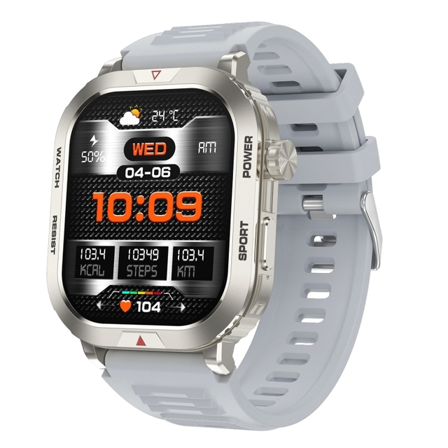 Original 2024 Latest Model ZW66 2.01 Inch BT5.1 Fitness Wellness Smart Watch With 22mm Silicone Watch Strap