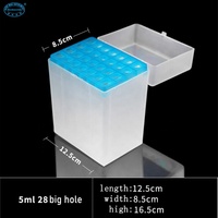 Boîte de pointes en plastique pour contenant de nourriture de 5ml, 28 sacs, boîte vide pour Pipette, pour usage en laboratoire, 500 ul