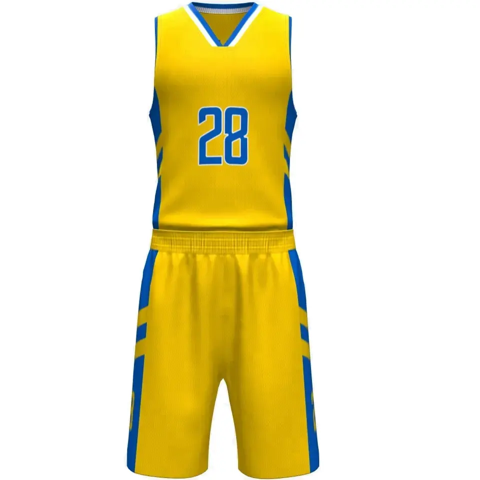 Customized Team Logo Design Stitched Jersey Basketball Clothes Sublimation Basketball Uniform