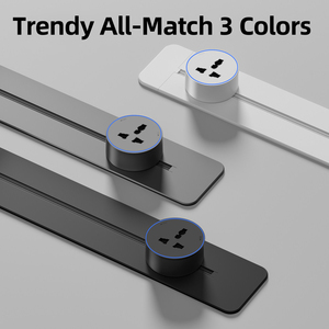 Prises encastrées pour rail électrique KSQ en métal, adaptées aux murs en briques et en <span class=keywords><strong>ciment</strong></span>, 3 prises, taille sur mesure, rail électrique encastré - Product Image 5