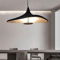 Luminaire suspendu minimaliste, abat-jour cylindrique simple pour salon et chambre à coucher