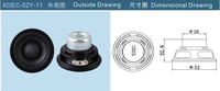 Composants de pilote de haut-parleur multimédia Bluetooth portable 2 pouces 52 mm 4ohm 15W