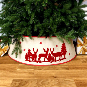 TW-541 48 pouces collier d'arbre de Noël avec des bottes <span class=keywords><strong>elfes</strong></span> planches PC décoration de fond d'anneau d'arbre de Noël - Product Image 4