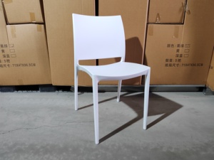Wholesale Durable <strong>Stackable</strong> Modern White Outdoor <strong>Garden</strong> Dining <strong>Chairs</strong> with Removable Cover PP Plastic Home Furniture - Product Image 2