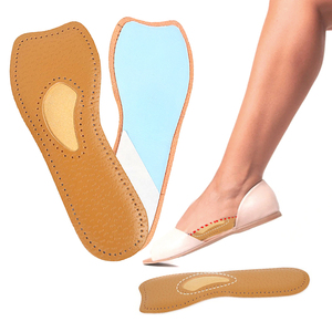 Semelles orthopédiques en cuir 3/4 <span class=keywords><strong>pour</strong></span> escarpins et talons hauts avec soutien de la voûte plantaire, inserts de chaussures à bout ouvert <span class=keywords><strong>pour</strong></span> femmes HA00375 - Product Image 5
