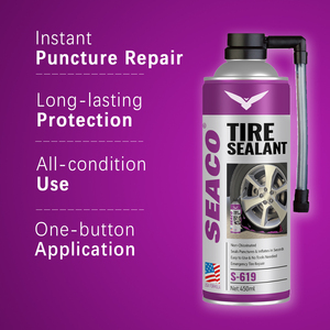 SEACO 450ml per la riparazione di pneumatici, Kit di riparazione per foratura di emergenza Aerosol per pneumatici Tubeless per auto e moto - Product Image 2