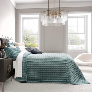 Venta al por mayor de lujo 100% poliéster terciopelo Vintage 3 piezas edredón tamaño King/Queen 200TC colcha para todas las estaciones para Home Hotel - Product Image 3