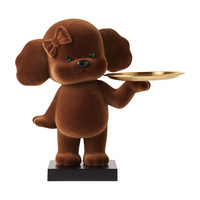 TONFO-Porte-clé d'entrée en résine écologique, mignon ornement décoratif Wangzhai pour la pendaison de crémaillère, nouveau cadeau de maison