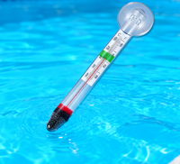 Termometer Kolam Renang Kaca Putih Berkualitas Tinggi, Kecil, dan Tebal, Efisiensi Tinggi, Tahan Lama, Mudah Dibaca, Pengukur Suhu dengan Rentang Pengukuran Luas