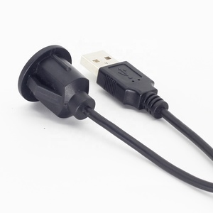 Xe Dash Flush Núi <span class=keywords><strong>USB</strong></span> <span class=keywords><strong>2.0</strong></span> Loại Cáp Một Nam Để Nữ Dây Mở Rộng Cho Xe Dash Đồ Nội Thất Bàn Bảng Điều Chỉnh Núi Cổng <span class=keywords><strong>USB</strong></span> - Product Image 6