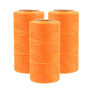 Fait à la main 150D/16 0.8mm plat cire fil à coudre 100% Polyester pour l'artisanat du cuir bricolage haute ténacité ciré chaîne Bracelet 100g - Product Image 6