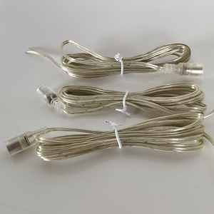 Accesorios de Neón, Conector Hembra de Cobre Transparente de 2 m, 2x0,5 mm, 20 AWG, DC 5,5 x 2,1 para Letreros de Neón LED - Product Image 1