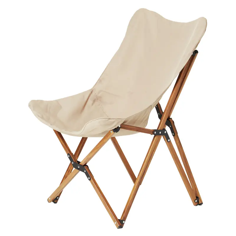 Фабричный складной уличный стул из массива дерева, стул-бабочка, пляжный стул для кемпинга
