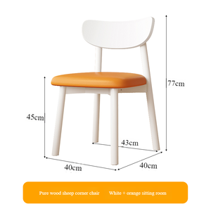 Nuevos productos 2025 Venta Sillas de comedor de madera maciza de alta calidad Diseño moderno <span class=keywords><strong>Precio</strong></span> más asequible Oficina en casa Uso de muebles de hotel - Product Image 3