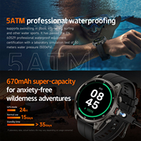 Reloj Inteligente OEM FT66 con GPS, Trayectoria de Movimiento, Medición de Altitud, Brújula, Linterna, Carga Magnética, Reloj Deportivo para Hombre para Actividades al Aire Libre