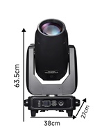Projecteur de scène à tête mobile 650W RGBW 3-en-1 LED Beam, Spot et Wash avec CMY CTO et contrôle DMX512 pour bars, concerts et discothèques