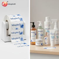 Rouleau d'autocollants en papier métallisé argent mat personnalisé, adhésif permanent pour l'extérieur, étiquettes en vinyle PP pour le marché et la maison