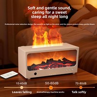Diffuseur d'arômes dynamique 3D avec simulation de cheminée, humidificateur à flamme télécommandé, 200 ml, USB, pour bureau et hôtel