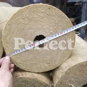 Industry Pipeline Insulation Mineral Wool Tube for Oil/Salt/Suger Refinery with 120kg Density