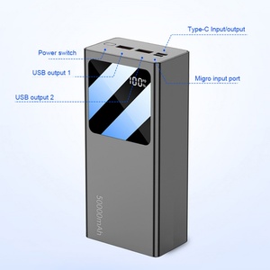 Batterie externe haute capacité 50000mAh à charge rapide, logo personnalisé, chargeur portable, écran LED, PowerBank USB - Product Image 4