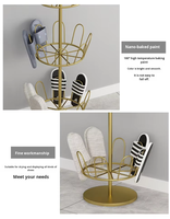 Présentoir à chaussures vertical rotatif multi-niveaux, vente directe d'usine, idéal pour les boutiques de détail