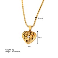 YW acier inoxydable Couple lettre enveloppe coeur médaillon pendentif collier ouverture fermeture livre charme clavicule chaîne femmes bijoux