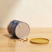 Emballage en tube de papier pour aliments pour animaux de compagnie de qualité alimentaire, emballage de luxe pour friandises pour chiens, boîte en tube, conteneur cylindrique en carton recyclable