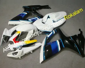 GSXR600 GSXR750 GSXR-750 06 07整流罩Suzuki K6 GSX-R600 GSX-R750 R600 750 2006 2007白色蓝色黑色人种整流罩套件