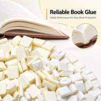 Colle thermofusible en granulés d'EVA transparente jaune et blanche de haute qualité pour la reliure de livres