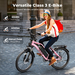 Bicicleta Eléctrica Urbana VARUN de 26 Pulgadas con Alcance de 50 km, 500 W, Freno de Disco Mecánico, para Viajes Urbanos, para Mujeres, en Existencia en la UE, MOQ Bajo, OEM/ODM - Product Image 5